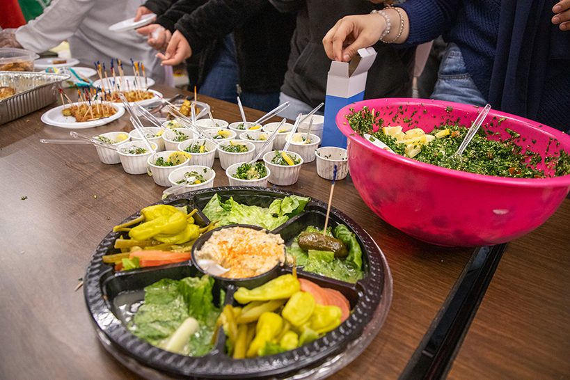 A spread of Mediterranean cuisine